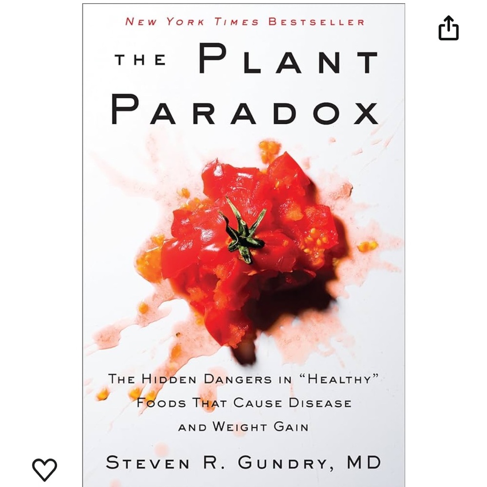 The Plant Paradox by - White Cover with Red Tomato Art
